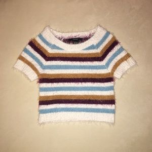 forever 21 fuzzy crop top